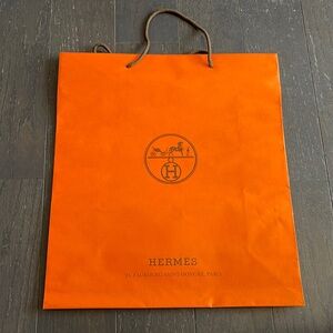 Authentic Hermes empty shopping bag size large